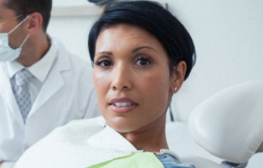 Photo of woman in a dentist chair